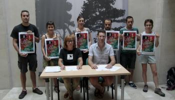 Roda de premsa a Can Alcover per presentar la Trobada. 