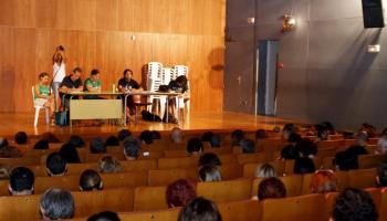 Imatge de l'assemblea general celebrada aqust dijous a Santa Maria. 