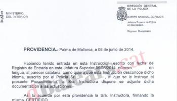 Imatge del polèmic document. 