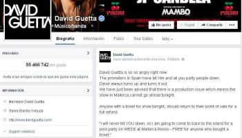 Un David Guetta «enutjat» promet actuar dimecres a Magaluf