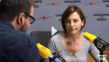 Imatge de l'entrevista a Catalunya Ràdio. 