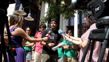 PALMA - RUEDA DE PRENSA DE MIEMBROS DE LA ASSEMBLEA DE DOCENTS FRENTEA LA CONSELLERIA.