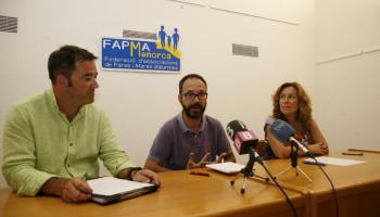 Rodrigo, Castells i Costa, aquest dimarts a Menorca durant la roda de pgremsa. 