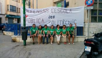 Els docents xifren un seguiment del 55 per cent en la jornada del 15-S a Mallorca