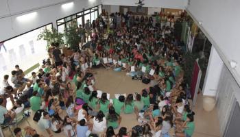 Imatge d'aquest divendres a l'IES Sineu. 