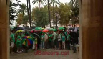 Concentració d'aquest dimecres al Consolat de Mar. 