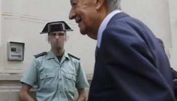 Villar Mir entrant aquest matí per declarar. 