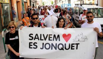Els veïns van protestar contra la manca de consens socials en la redacció del pla de protecció del Jonquet.