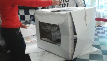 Imatge de que ha penjat el batle de Girona, Carles Puigdemont. 