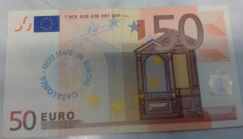 Doblers independentistes que circulen a Mallorca. 