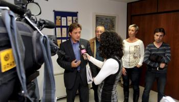 Campos, aquest dijous després de la trobada amb la conselleria Riera. 