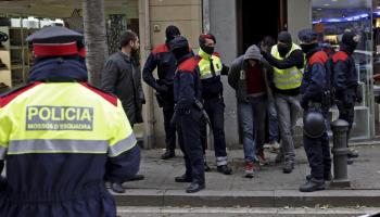 Imatge de les detencions d'aquest dimarts. 