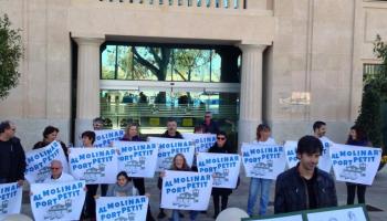 Imatge abans de l'entrega de l'obsequi. 