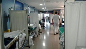 Imatges difoses per SATSE que mostren instal·lacions de l'hospital d'Inca col·lapsades.