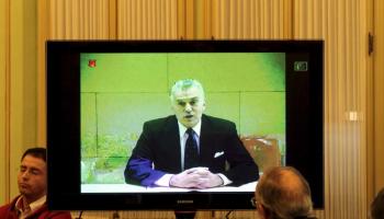 Imatge de Bárcenas durant la videocompareixença. 