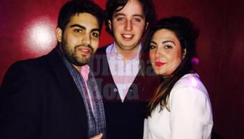 La presidenta del PP de Pollença, Antònia Mas, i Jaume Mascaró, de Noves Generacions i fill de la directora general d'Ordenació, Innovació i Formació Profesional del Govern Bel Cerdà, al costat del 'petit Nicolás' a una discoteca madrilenya.