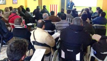 Biel Barceló, coordinador general de MÉS i candidat a la presidència del Govern, ha encoratjat els assistents a treballar des dels municipis.