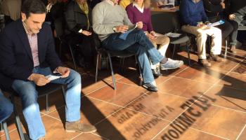 Bauzá i la resta de dirigents del PP han participat en un acte a la Fundació Respiralia. 