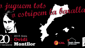 Cartell de la campanya per retre homenatge al cantautor valencià.