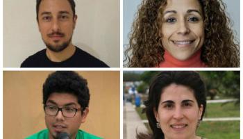 Miquel Comas, Aurora Jhardi, Aligi molina i Antònia Martín.