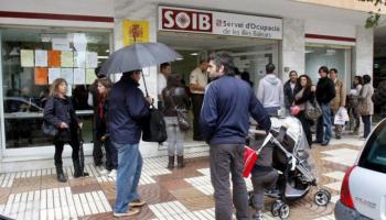 Balears lidera l'augment de l'atur de tot l'Estat amb 19.400 desocupats més