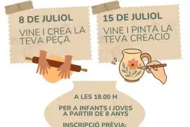 Taller de cer&agrave;mica i poesia a la llibreria Quart Creixent