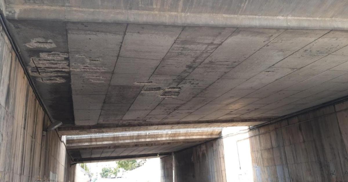 Obres urgents a un dels ponts de la Via de Cintura per risc estructural